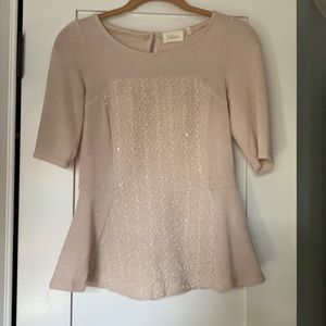 DELETTA PALE ROSE PIQUED SWEATER- Stunning!!!!